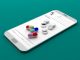 Pills and prescription on a smartphone isolated on green background. 3d illustration