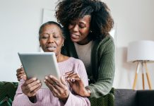 teaching an older person technology
