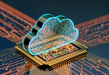 Digital background depicting innovative technologies, data protection Internet technologies. Cloud computing digital concept