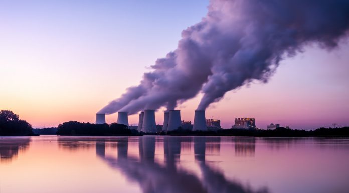 Power Plant in the sunrise