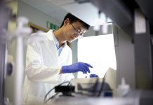 young researcher in a science lab