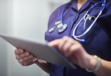 GP using software in the NHS