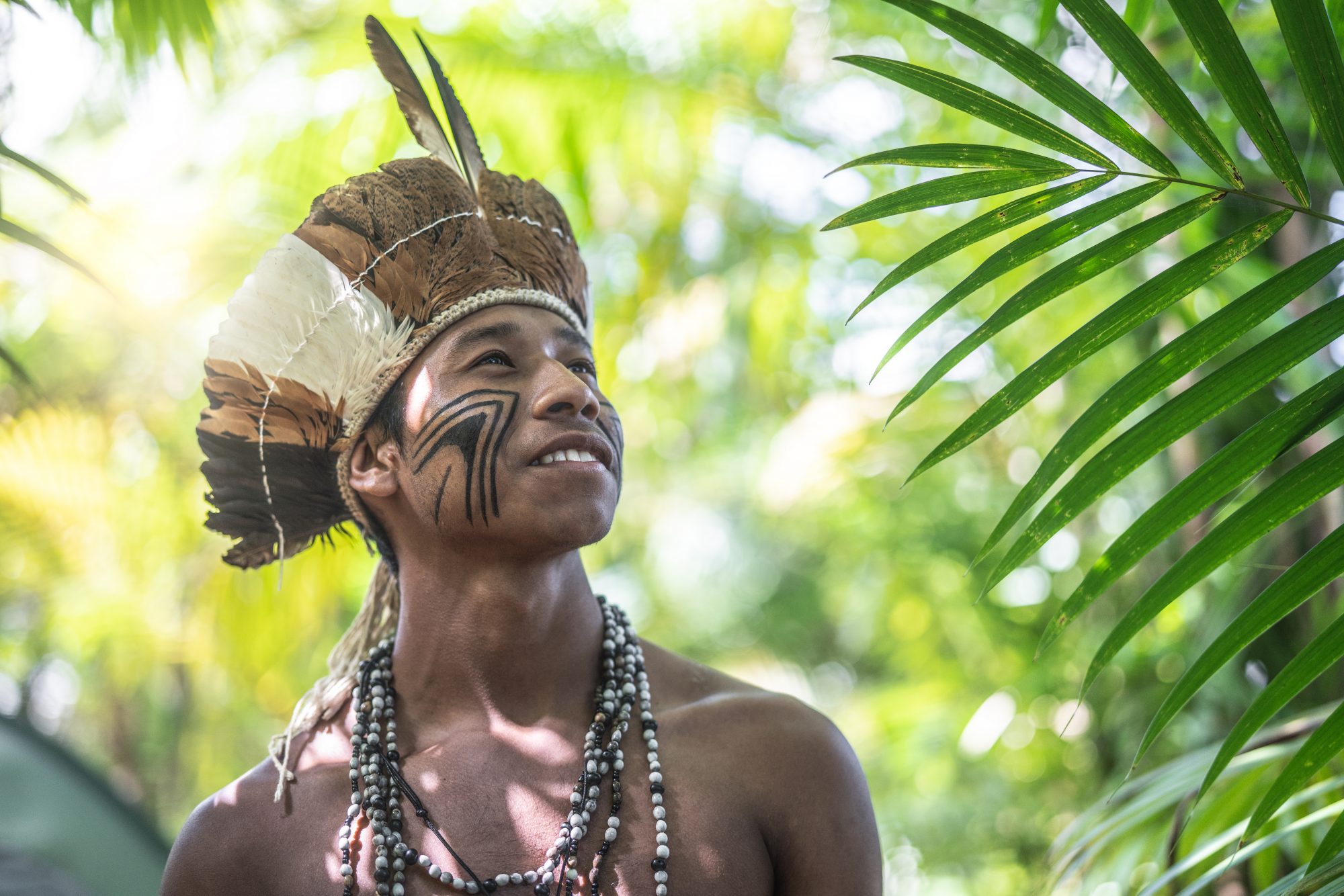 Brazilian indigenous man