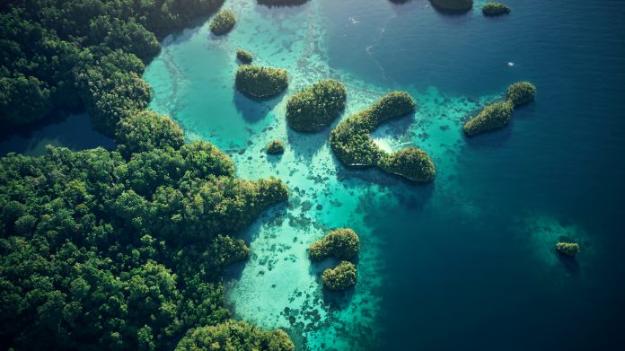 coastal island in indonesia