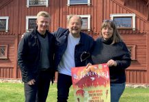 Patrik Johansson, Hasse Jönsson, och Jessica Nederman outside Sofiero gård, where the summer concerts and the waste management pilot project will be carried out. waste-free concerts