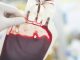 close up blood bag in laboratory medical concept.
