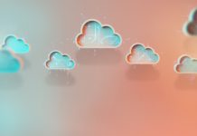 Simple cloud network background