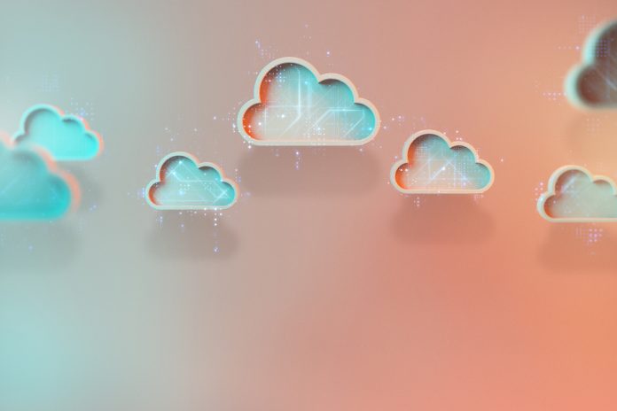 Simple cloud network background
