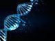 Blue DNA illustration with bokeh lights, genetic medicine and innovation