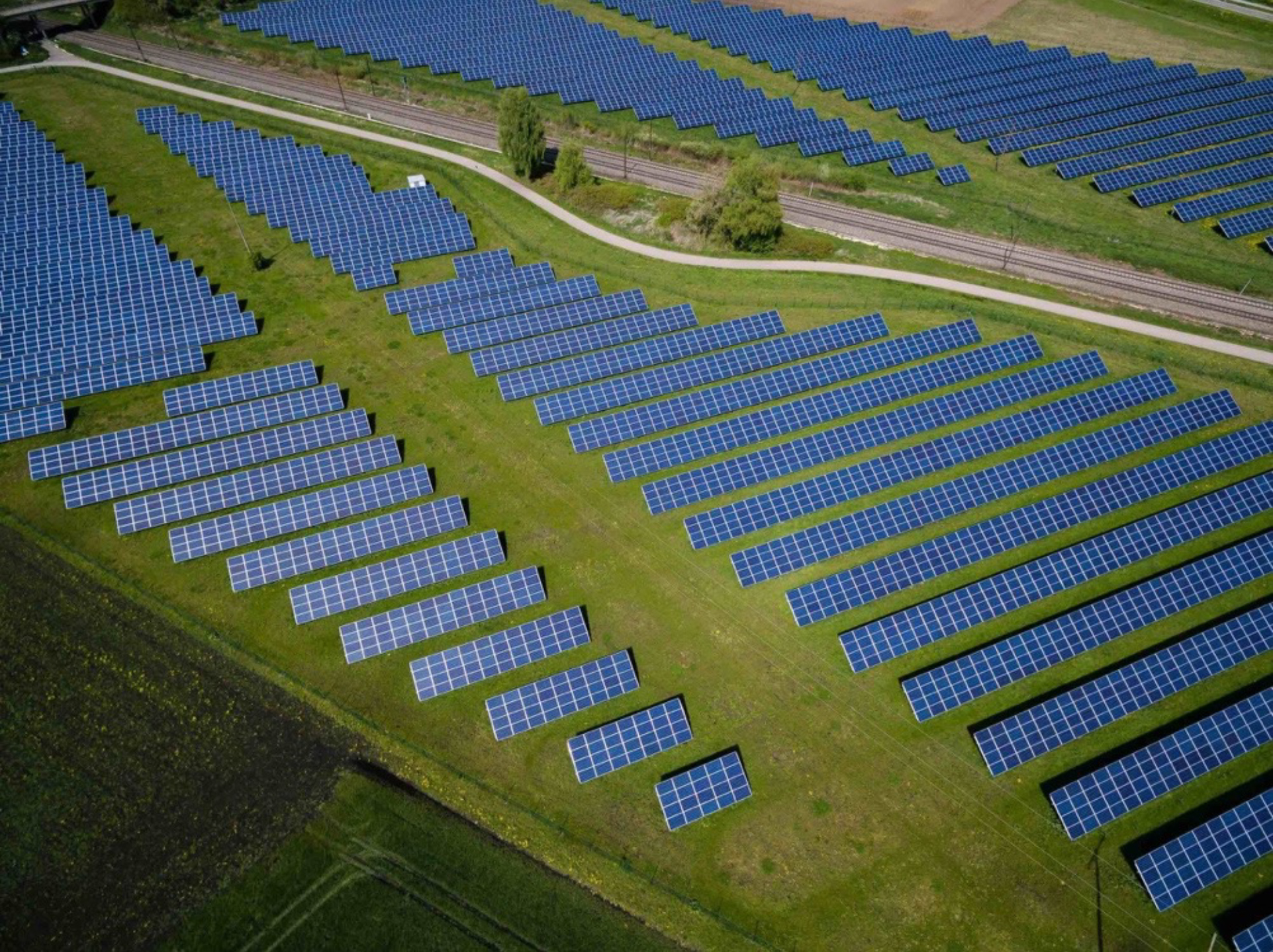 Solar panel field