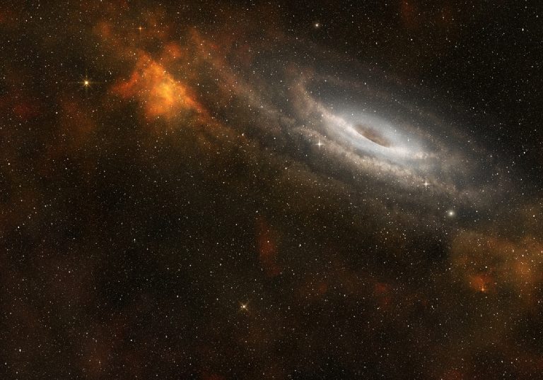 Supermassive black hole, image of the universe, age of the universe