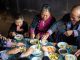 Hmong Family Eating Organic Food Chiang Mai, Thailand