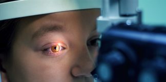 Girl Undergoing Eye Examination