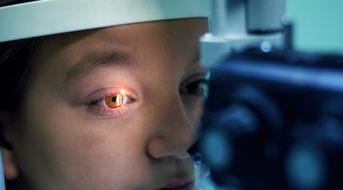 Girl Undergoing Eye Examination