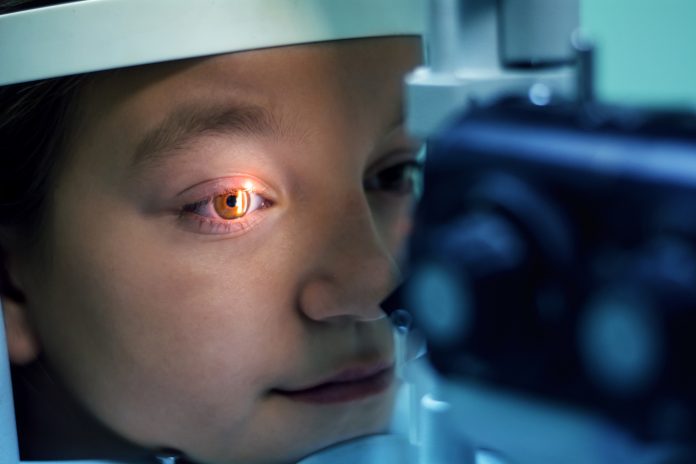 Girl Undergoing Eye Examination