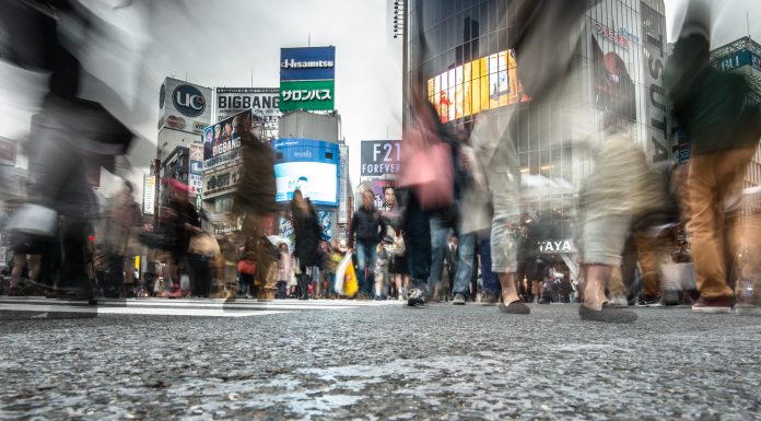 tokyo urban scene in Japan