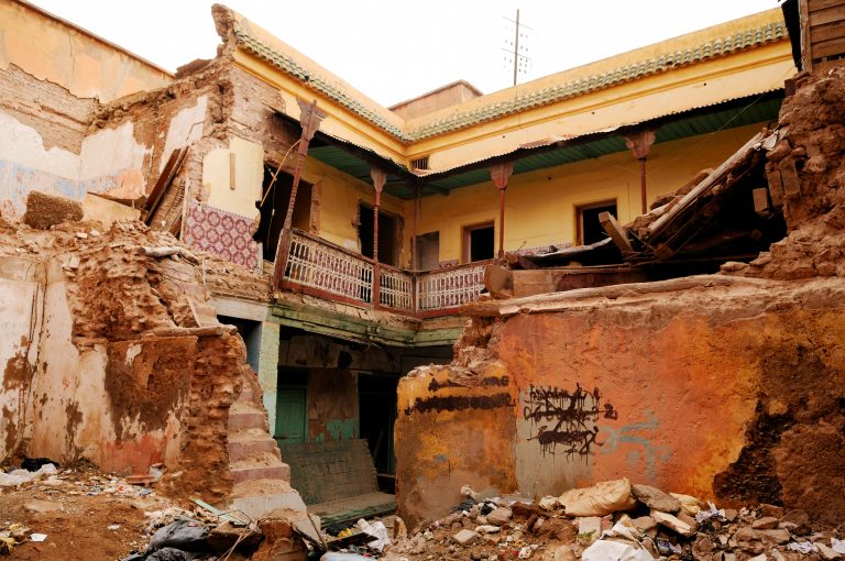 Collapsed Building in Marrakesh