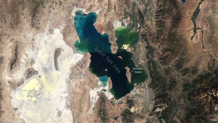 The Great Salt Lake in 1985