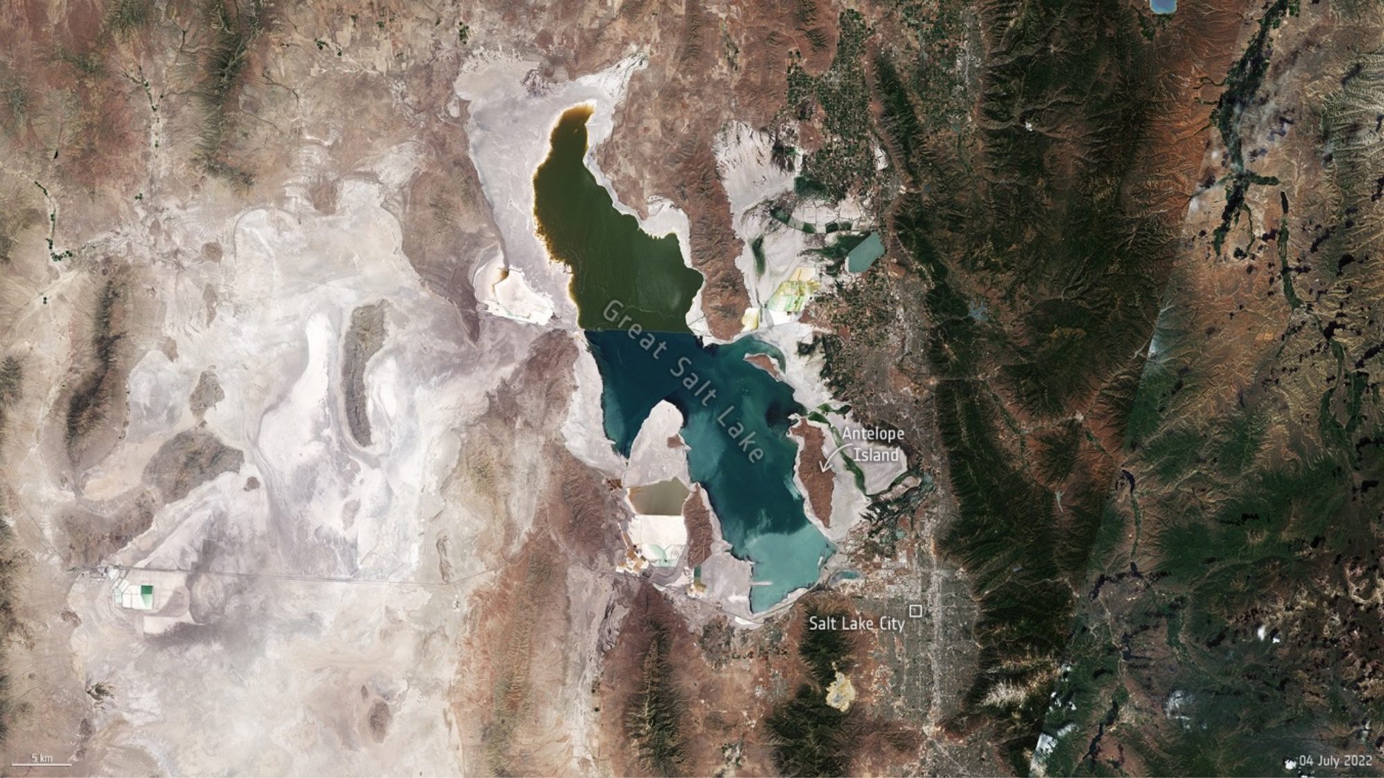The Great Salt Lake in 2022
