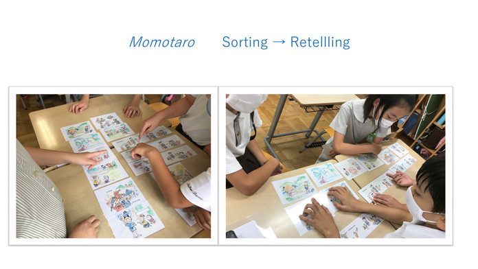 LBS Activities Using Momotaro. From Sorting to Retelling, assessing literacy skills for EFL learners