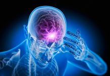 Man with heavy headache