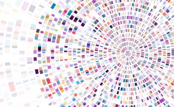 Dna test infographic. Genome sequence map.