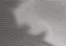 Rippled halftone pattern technology background