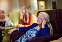 Senior Woman Asleep in her Armchair