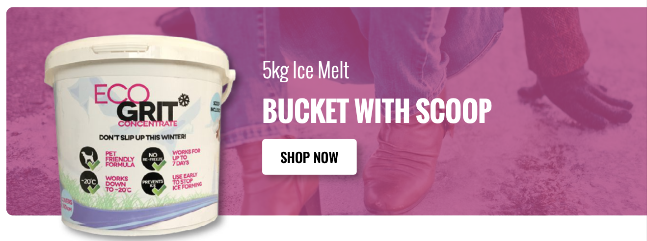 5kg Ice Melt Bucket & Scoop | Pet-Friendly Deicer | EcoGrit