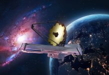 JWST in outer space.