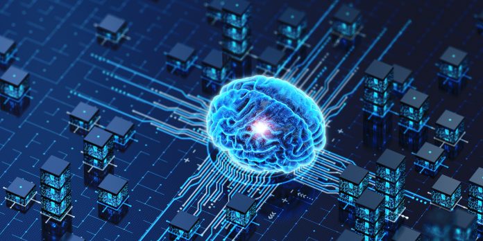 Brain Artificial Intelligence. CPU Concept