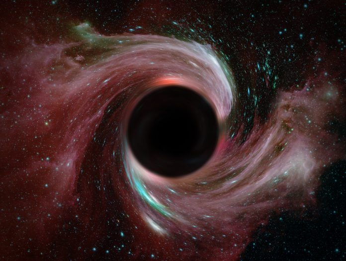 Black hole in space.