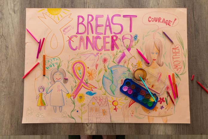Cute poster for breast cancer month