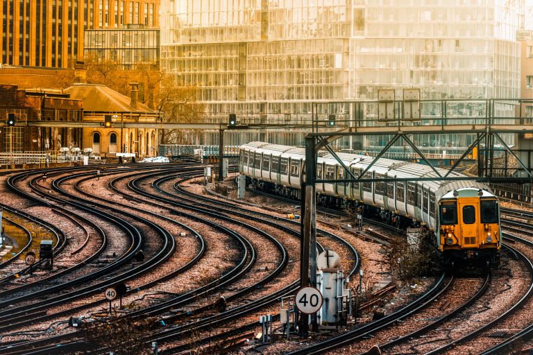 Battersea power station rail train