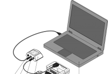 1: Electrode Model Module 2: Electrode Connector 3: Implant Module 4: Headpiece (Wireless Power Supply of Implant Module) 5: Communication Unit (Wireless Communication with Implant Module) A: Trigger Input B: PC Cable Connector C: Headpiece Cable Connector 6: Personal Computer (PC)