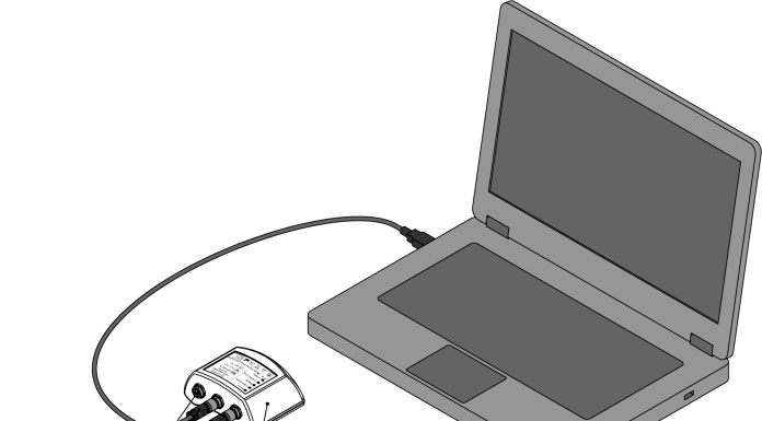 1: Electrode Model Module 2: Electrode Connector 3: Implant Module 4: Headpiece (Wireless Power Supply of Implant Module) 5: Communication Unit (Wireless Communication with Implant Module) A: Trigger Input B: PC Cable Connector C: Headpiece Cable Connector 6: Personal Computer (PC)