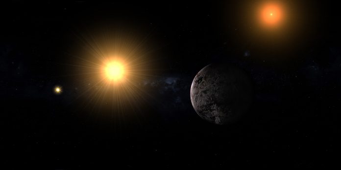 Towards exoplanet Proxima Centauri b with Alpha Centauri stars and red star