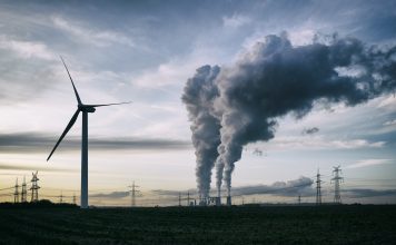 Wind energy versus coal fired power plant