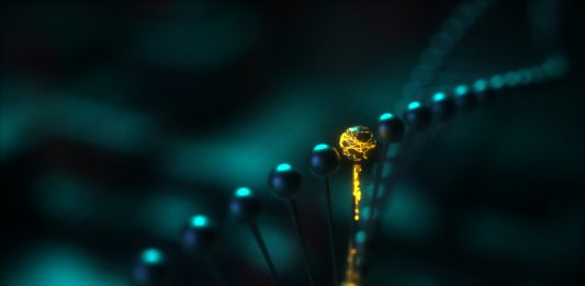 dna close-up 3D