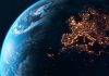 Planet Earth At Night - City Lights of Europe Glowing In The Dark