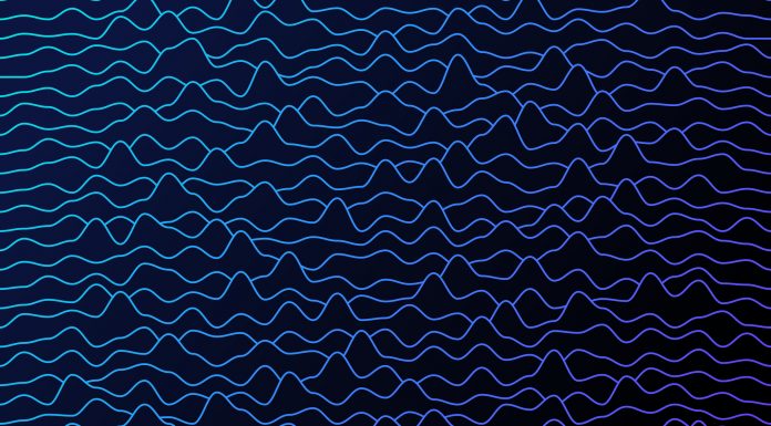 Seamless tileable repeating wave audio earthquake vibration music lines abstract background.