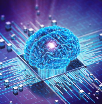 Digital Mind. Brain Artificial Intelligence Concept