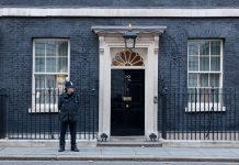 Gusrds at 10 Downing Street