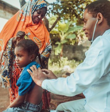 Doctor meet African child