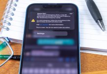 Southend, Essex, UK - 23rd April 2023: The UK government tests its new emergency alert system on mobile phones nationwide. mobile messaging
