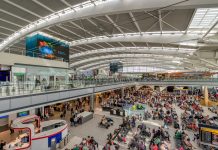 London Heahtrow Airport Terminal 5 departures