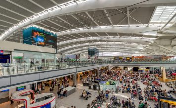 London Heahtrow Airport Terminal 5 departures