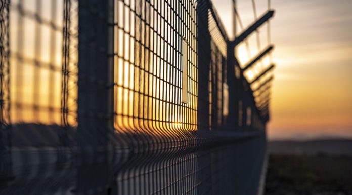 barbed wire area