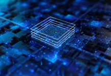 processor chip, tech environment, blockchain concept