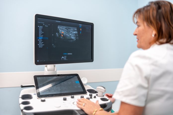 Caucasian Female Sonographer and Ultrasound Expert